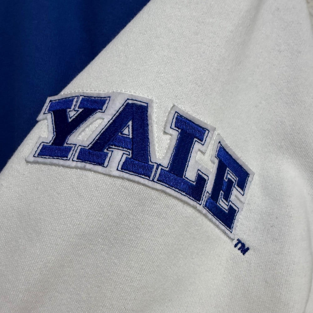 Licensed Yale University Letterman Varsity XL men's Jacket Royal Blue White logo - Picture 6 of 8